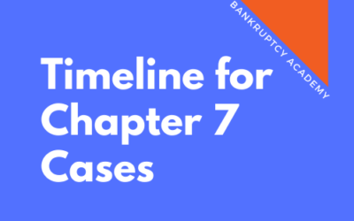 BK 126: Timeline for a Chapter 7 Case