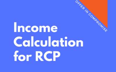 OIC 110: Income Calculation for RCP